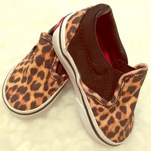 Toddler Size 4 Leopard Print Vans